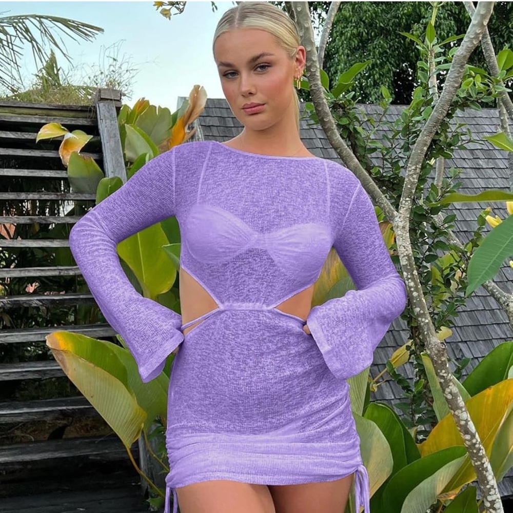 HOT swim Cover up 💜🔥 - Picture 2 of 8